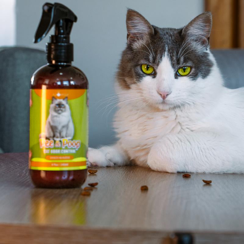 Pee & Poo Cat Odor Eliminator Spray - Clean & Natural - 8Oz(230Ml)