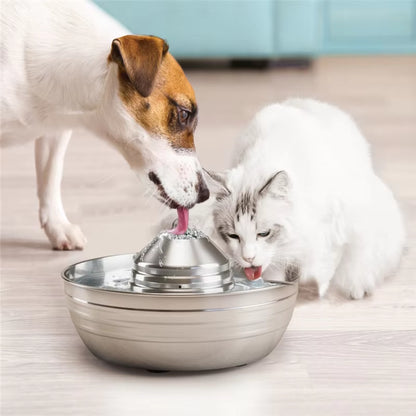 Quickly Transportable Pet Automatic Drinking Fountain Stainless Steel for Pet Cat Dog Feeder Drink Bowl Dog Drinking Fountain