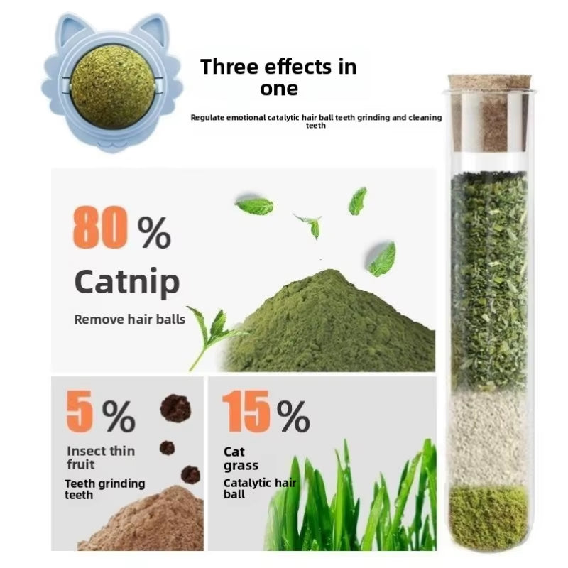 Catnip Ball Cat Toys Self-Hi Cat Pet Products to Relieve Boredom and Bite-Resistant Kittens Kittens Grind Their Teeth