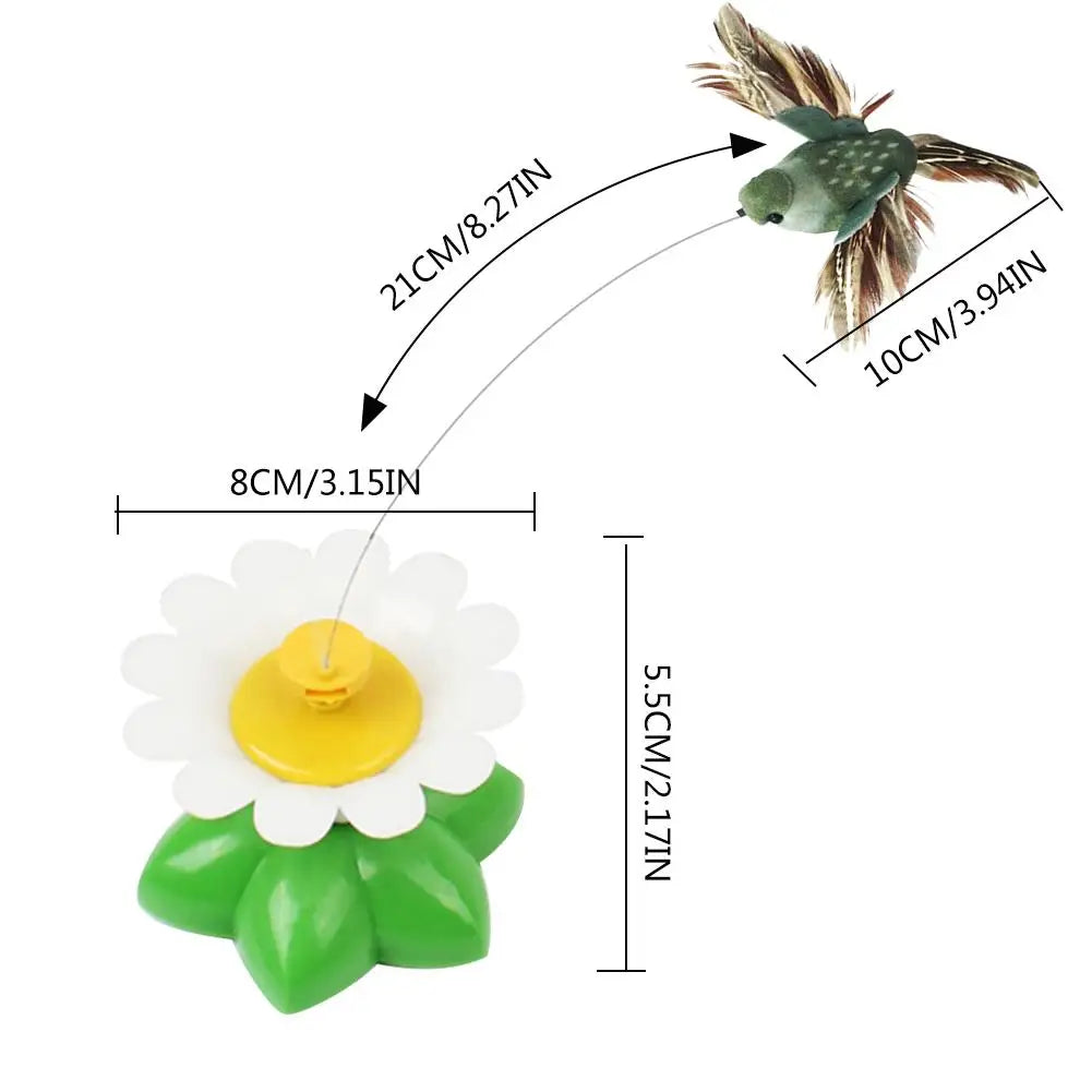 Cat Toy Electric Rotating Colorful Butterfly Bird Funny Dog Cat Toys Pet Seat Scratch Toy Pet Dog Cat Intelligence Trainning Toy