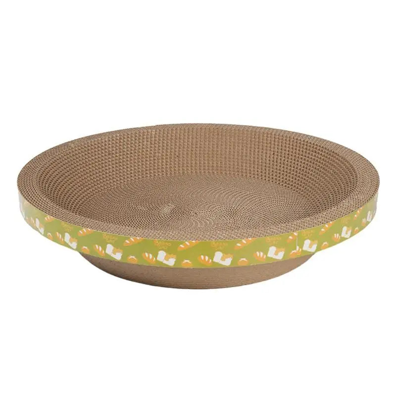 Cardboard Cat Scratcher Durable Bowl-Shaped High-Density Cat Scratch Pad for Indoor Cats Indoor Cat Furniture Scratch Post