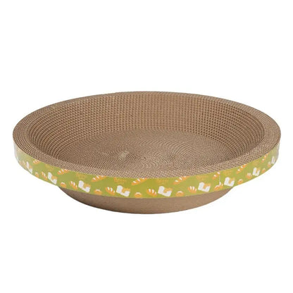 Cardboard Cat Scratcher Durable Bowl-Shaped High-Density Cat Scratch Pad for Indoor Cats Indoor Cat Furniture Scratch Post