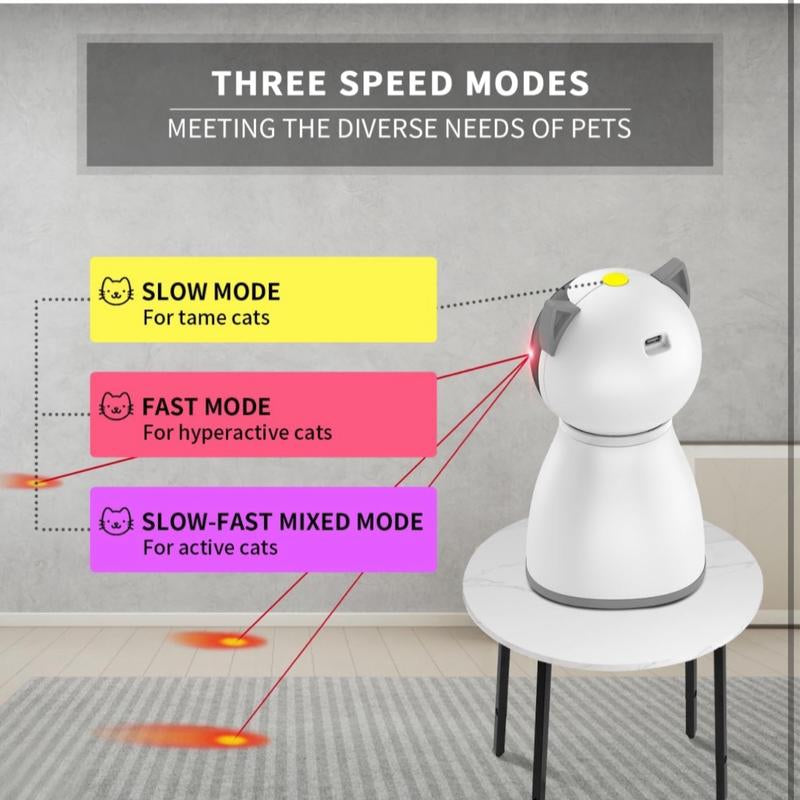 Laser Cat Toys for Indoor Cats,The 4Th Generation Real Random Trajectory Motion Activated Rechargeable Automatic Cat Laser Toy,Interactive Cat Toys for Bored Indoor Adult Cats/Kittens/Dogs