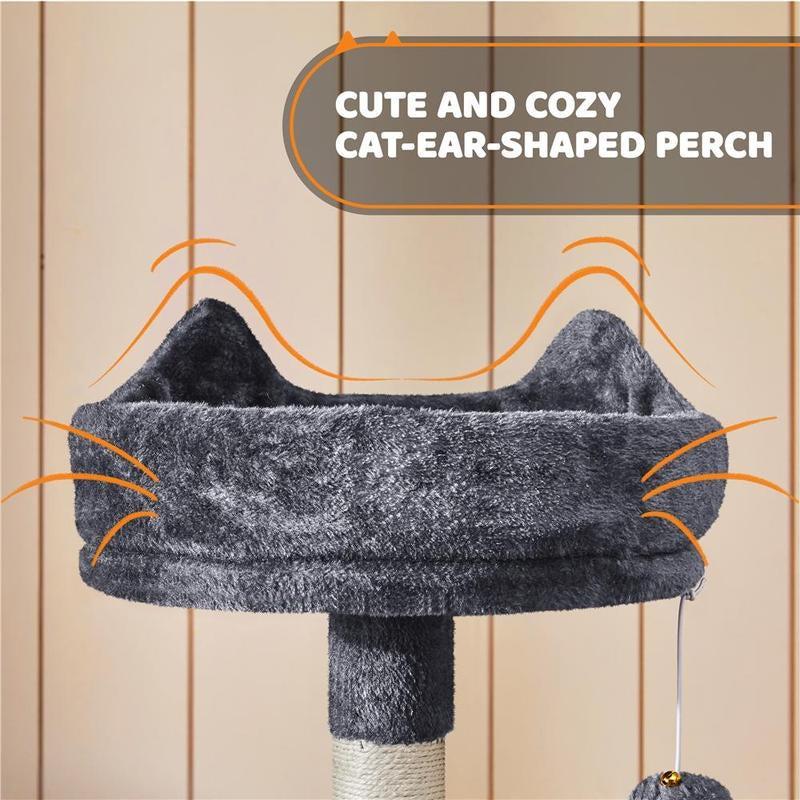 Yaheetech 69″ Tall Large Cat Tree, Big Cat House, Plush Cat Tower with Condos, Platforms, Scratching Board, Scratching Posts, Multilevel Cat Tree for Kittens and Cats