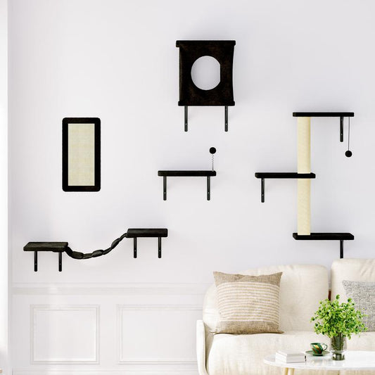 [Springtok] 5Pcs Wall Mountain Cat Shelves,Cat Condo,Cat Bed, Cat Tree