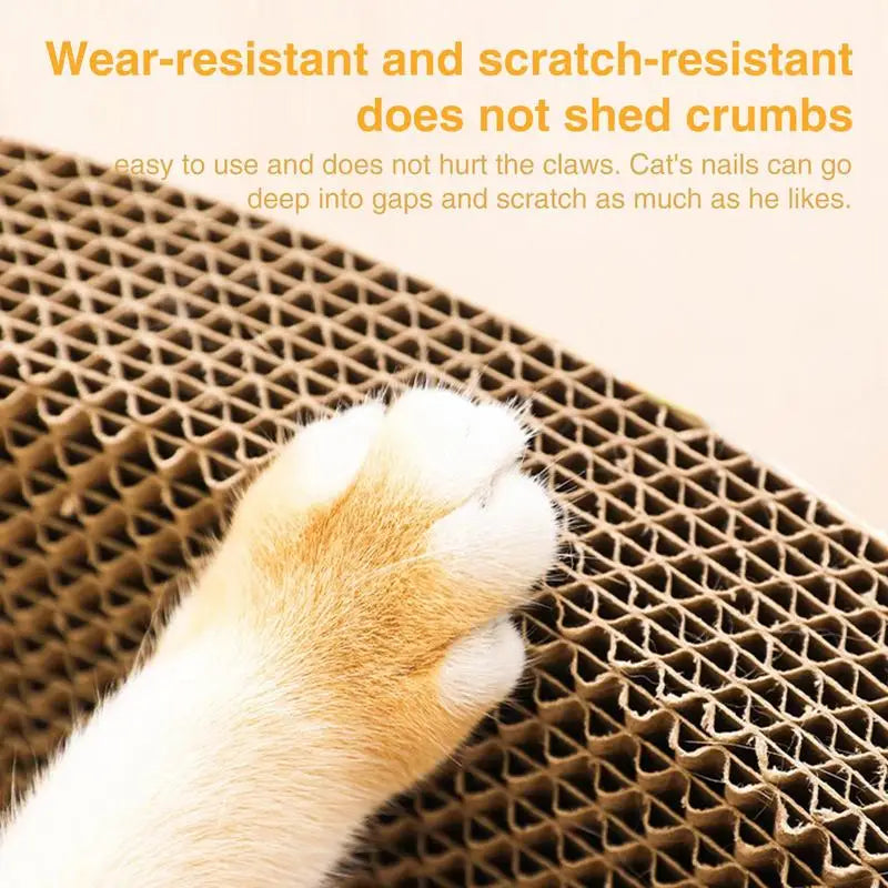 Cardboard Cat Scratcher Durable Bowl-Shaped High-Density Cat Scratch Pad for Indoor Cats Indoor Cat Furniture Scratch Post