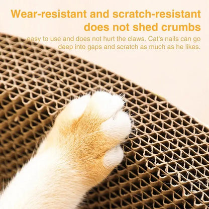 Cardboard Cat Scratcher Durable Bowl-Shaped High-Density Cat Scratch Pad for Indoor Cats Indoor Cat Furniture Scratch Post